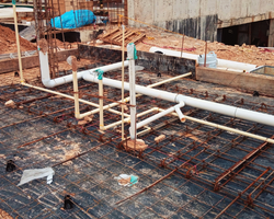 red sanitaria de un edificio