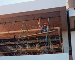 red sanitaria de un edificio