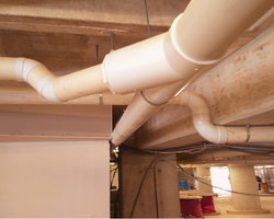 red sanitaria de un edificio